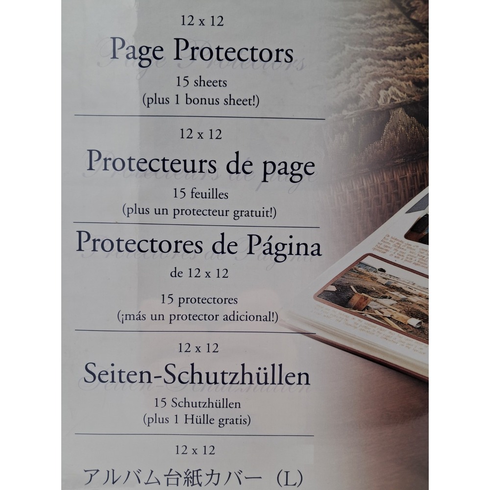 2 Pack 12 X 12 Creative Memories Scrapbook Page Protectors. 15‎ Pages Each - Picture 3 of 4